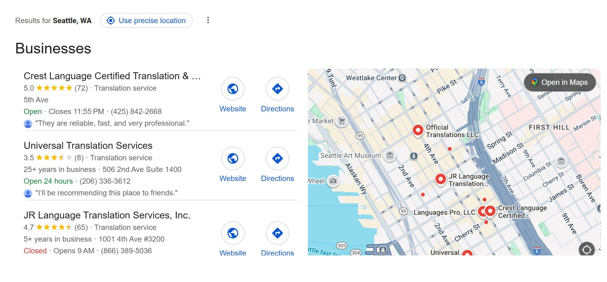 Local Translation Interface AI hasn't killed Translators. But it's killing search. - GTS Blog
